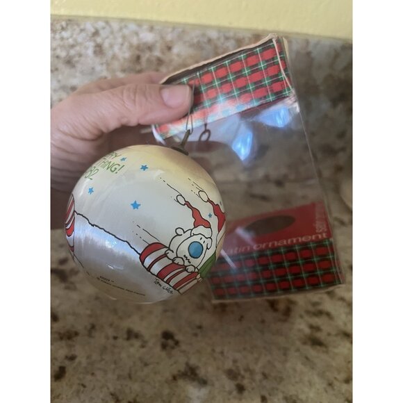 Ziggy Tom Wilson Vtg 1982 Christmas Satin Ornament Double Sided Comic Strip NEW - Picture 5 of 11